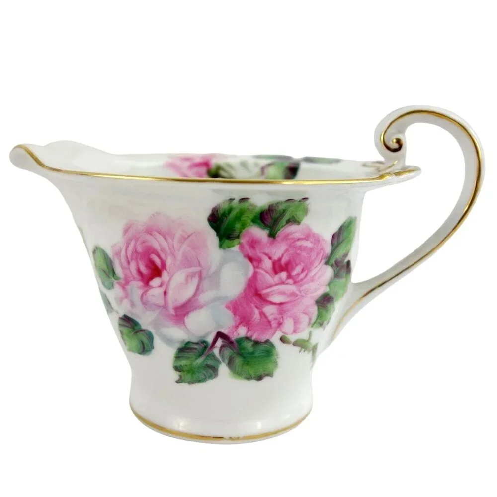 Vintage Hira China Made In Occupied‎ Japan Pink Roses Creamer